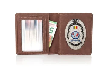 Leather wallet "Reliable" IPA Belgium