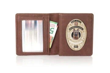 Leather wallet "Reliable" Dog Handler