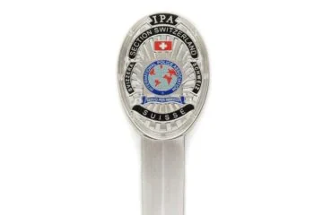 IPA letter opener matt silver