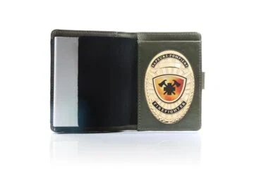 Leather case "Priority" Firefighter, engraving