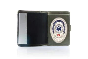Leather case "Priority" Paramedic Switzerland, engraving