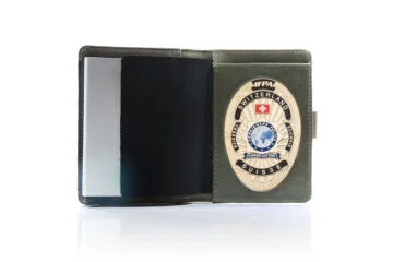 Leather case "Priority" IFPA Foreigner Police Switzerland