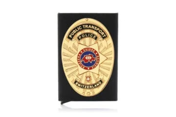 Aluminium credit card box "The Black Box" Railway police Switzerland