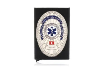 Aluminium credit card box "The Black Box" Paramedic Switzerland, engraving