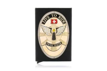 Aluminium credit card box "The Black Box" Swiss Biker