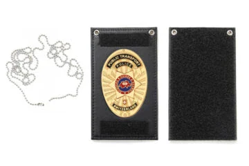 Leather wallet "Versatile" Set of five Railway police Switzerland