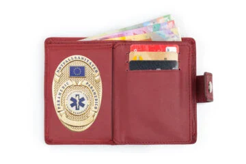 Leather wallet "Passion" Paramedic, engraving