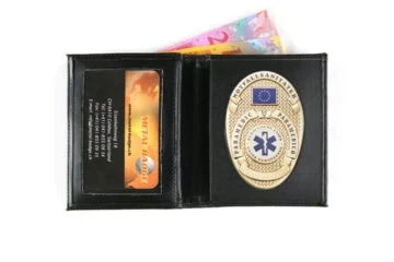 Leather wallet "Business" Paramedic, engraving