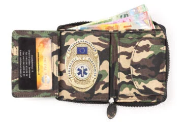 Leather wallet "Economy" Paramedic, engraving