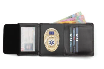 Leather wallet "Global" Paramedic, engraving