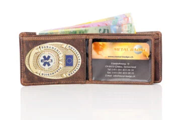 Leather wallet "Liberty" Paramedic, engraving