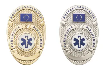 Badge Paramedic, engraving possibility, without wallet