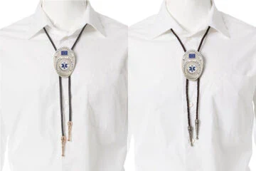 Bolo tie, Western tie Paramedic, engraving
