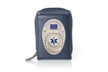 Leather wallet "Fashionable" Paramedic, engraving