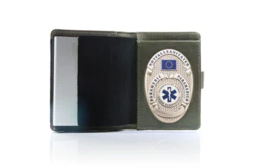 Leather case "Priority" Paramedic, engraving