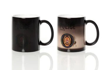 Coffee mug IPA printed on both sides black