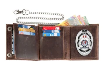 Leather wallet "Biker" IPA Peru