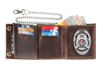 Leather wallet "Biker" IPA UK