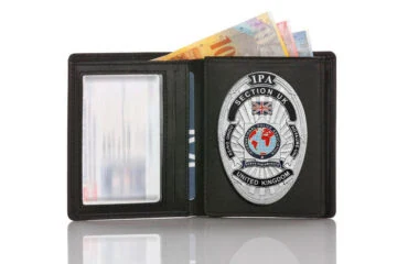 Leather wallet "Official" IPA UK