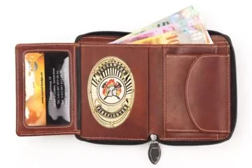 Leather wallet "Camouflage" Fire Brigade