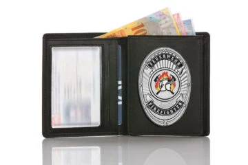 Leather wallet "Official" Fire Brigade