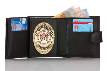 Leather wallet "Qualified - two in one" Fire Brigade