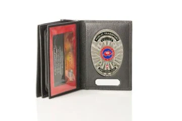 Leather Wallet "Premium Selection" railway police Switzerland