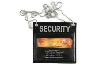 "SECURITY" wallet, one-sided, silver