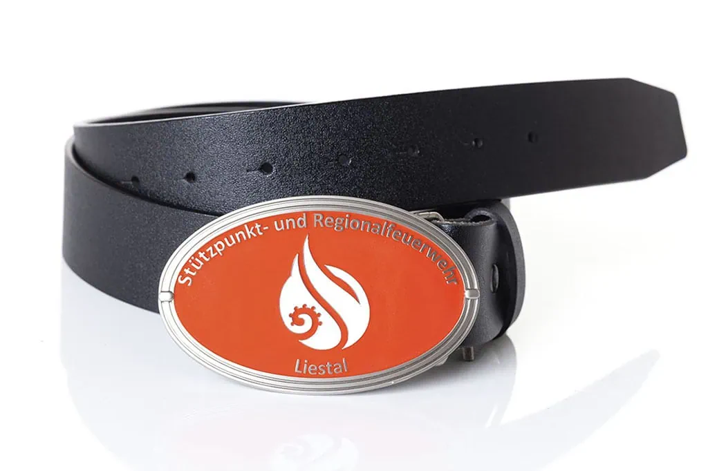 Belt Buckle a Gurt feuerwehr liestal Metal Badge