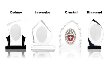 Acrylic Table Plate Switzerland Fan Badge