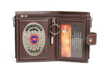 Leather wallet “Approach” Railway Police Switzerland