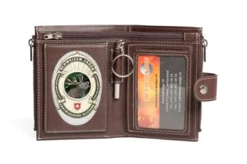 Leather wallet “Approach” Hunter Badge