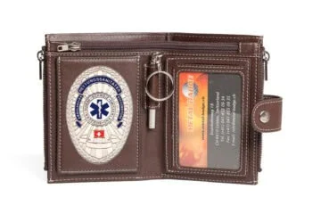 Leather wallet “Approach” Paramedic Switzerland, engraving