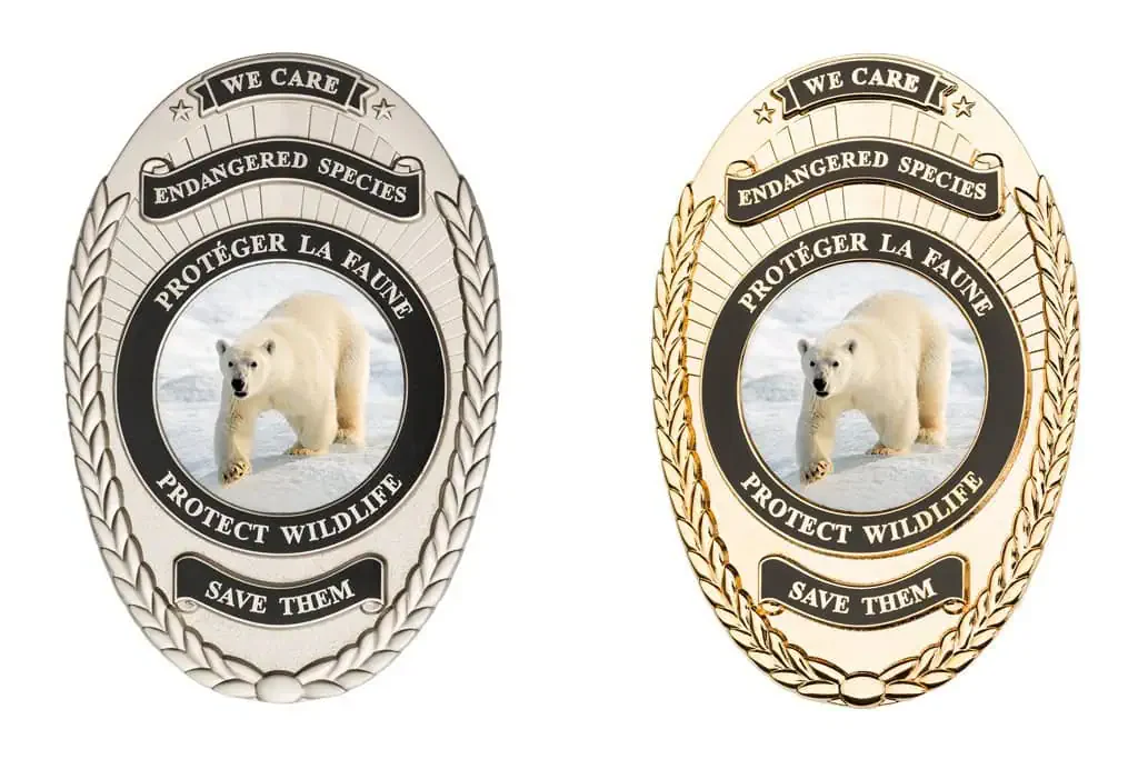 Our references Badge eisbaer big Metal Badge