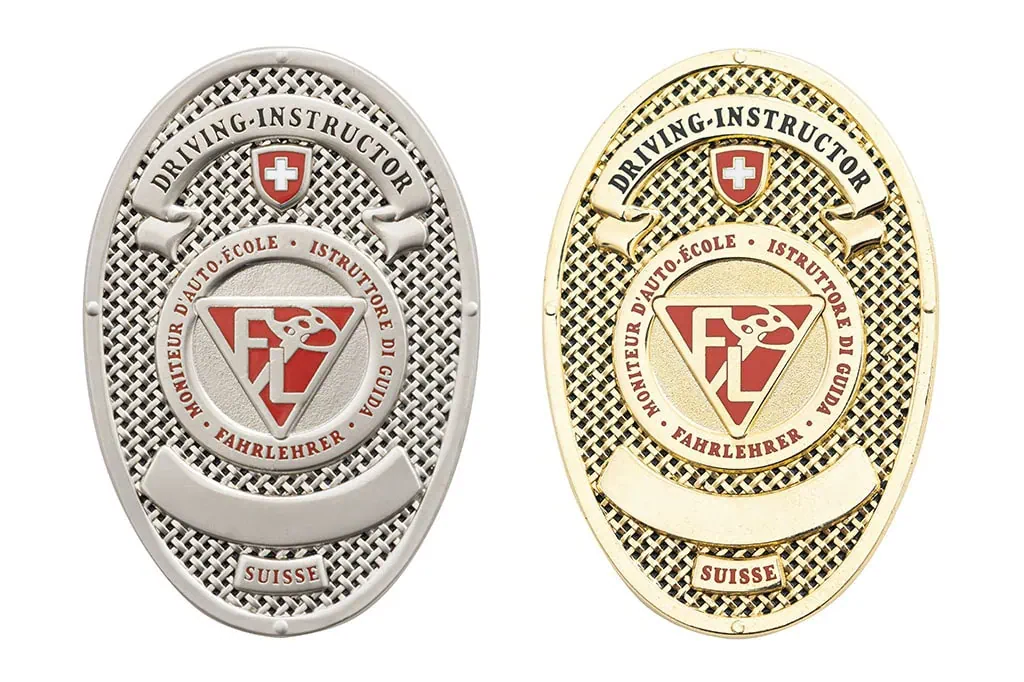 Our references Badge Fahrlehrer Metal Badge