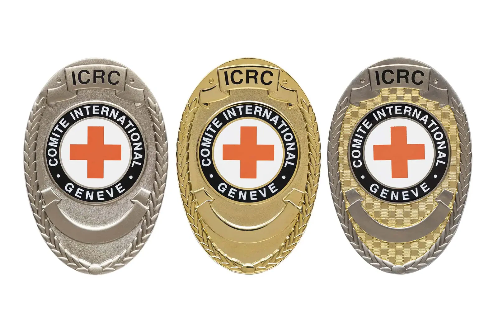 Our references Badge ICRC 3 Metal Badge