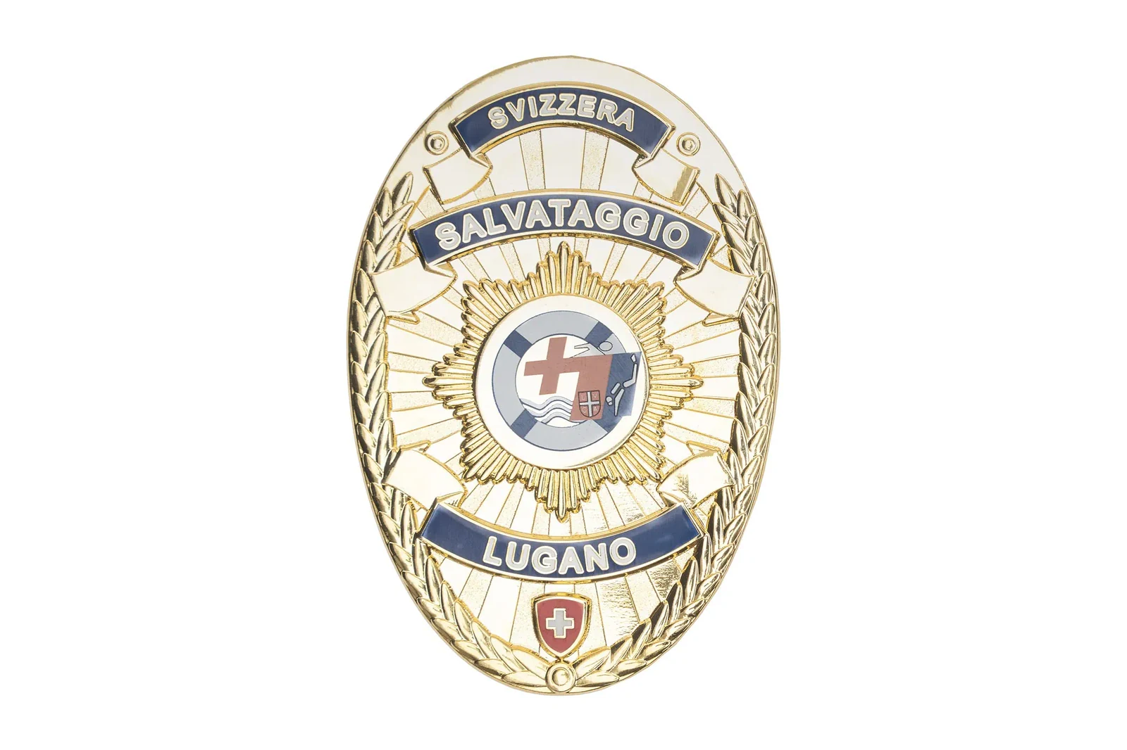 Our references Badge Salvataggio Lugano Metal Badge