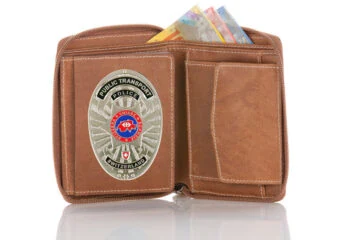 Leather wallet "Supreme" Railway police Switzerland