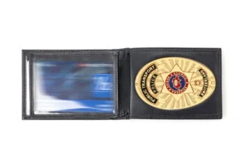 Leather case "Authentic" Railway police Switzerland