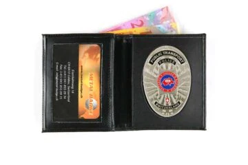 Leather wallet "Business" railway police Switzerland