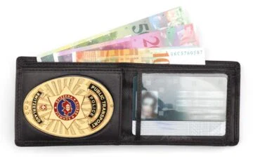 Leather wallet "Exclusive" Railway police Switzerland