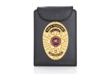 Leather wallet "Outstanding" Railway police Switzerland