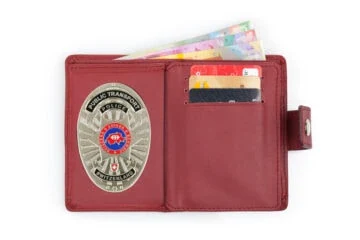 Leather wallet "Passion" Railway police Switzerland