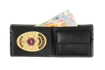 Leather wallet "Trendy" Railway police Switzerland