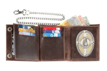 Leather wallet "Biker" Saint Christophe