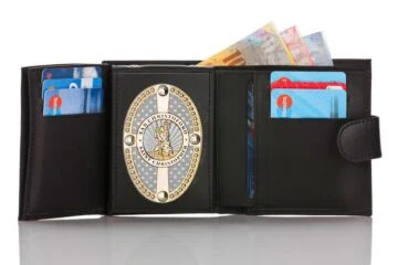 Leather wallet "Qualified - two in one" Saint Christophe