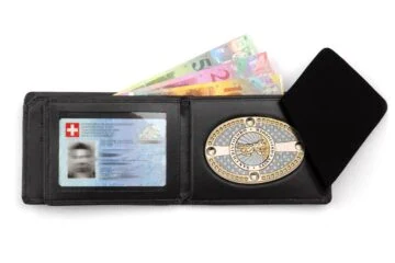 Leather wallet "Quantum" Saint Christophe