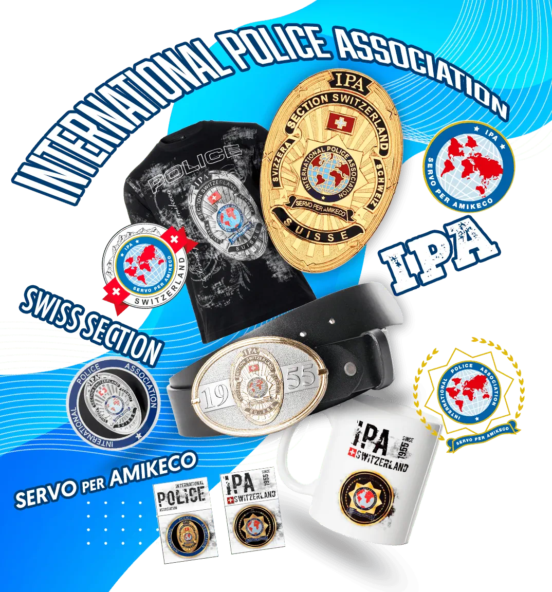 IPA Collage IPA Metal Badge