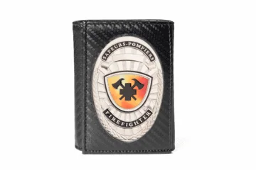 Leather case “Compact” Firefighter, engraving