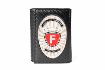 Leather case “Compact” Volunteer Fire Brigade, engraving